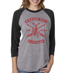 Gryffindor Team Captain Unisex Baseball Raglan 3/4 Sleeve Tri-Blend