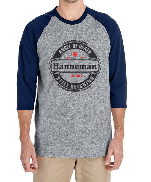 Hanneman Angel Of Death 3/4 sleeve raglan shirt – Geeks Pride