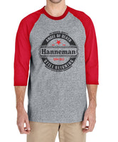Hanneman Angel Of Death 3/4 sleeve raglan shirt