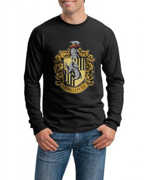 Hufflepuff Crest #1 Men Long sleeve t-shirt