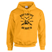 Hufflepuff Quidditch Team Beater Pullover Hoodie Gold