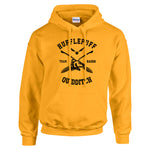 Hufflepuff Quidditch Team Chaser Pullover Hoodie Gold