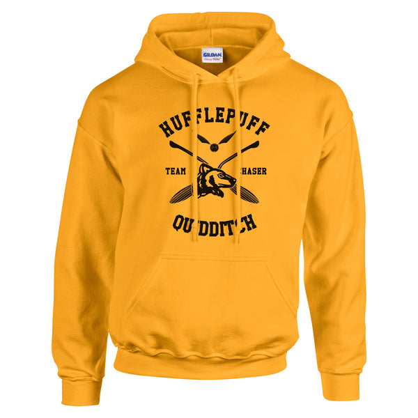 Hufflepuff Quidditch Team Chaser Pullover Hoodie Gold