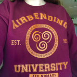 Airbending University Yellow Ink Unisex Sweatshirt