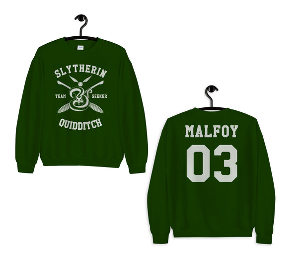 Malfoy 03 Slytherin Quidditch Team Seeker Sweatshirt