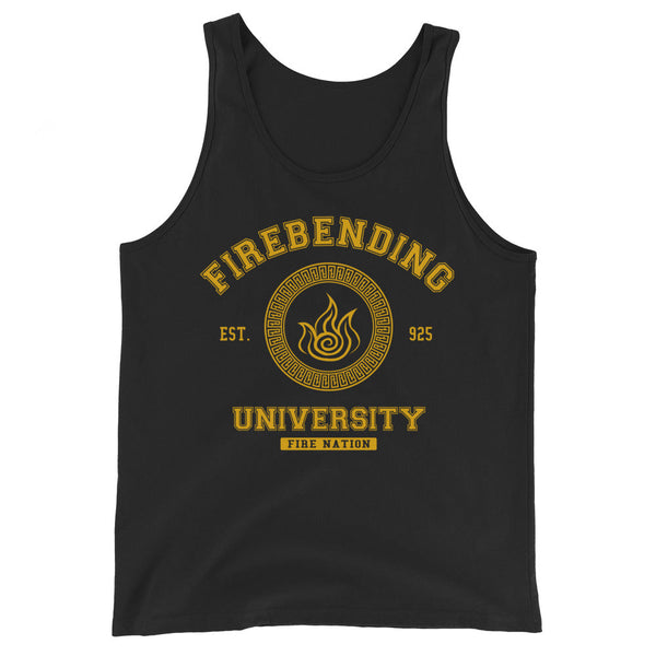 Firebending University Yellow Ink Men Tank Top - Geeks Pride