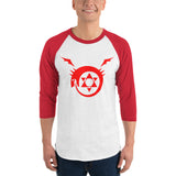 Homunculus Fullmetal Alchemist 3/4 sleeve raglan shirt - Geeks Pride