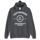 Earthbending University White ink Unisex Pullover Hoodie - Geeks Pride