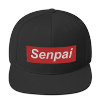 Senpai Red Box Snapback Hat - Geeks Pride