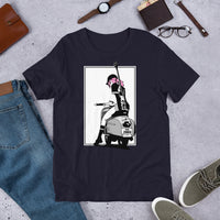 FLCL Haruko Haruhara Vespa Short-Sleeve Unisex T-Shirt - Geeks Pride