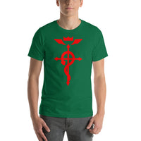 State Alchemist Red Fullmetal Alchemist Short-Sleeve Unisex T-Shirt - Geeks Pride