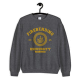 Firebending University Yellow Ink Unisex Sweatshirt - Geeks Pride