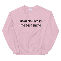 Boku No Pico Is The best anime Black ink Unisex Sweatshirt