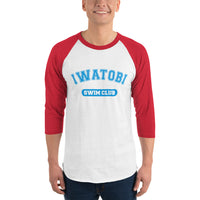 Iwatobi Swim Club 3/4 sleeve raglan shirt - Geeks Pride