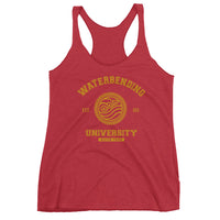 Waterbending University Yellow Ink Women's Racerback Tank - Geeks Pride