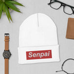 Senpai Red Box Cuffed Beanie - Geeks Pride