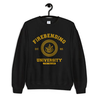 Firebending University Yellow Ink Unisex Sweatshirt - Geeks Pride