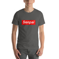 Senpai Red Box Short-Sleeve Unisex T-Shirt - Geeks Pride