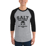 Salt Middle School Body Improvement Club 3/4 sleeve raglan shirt - Geeks Pride