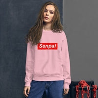 Senpai Red Box Unisex Sweatshirt - Geeks Pride