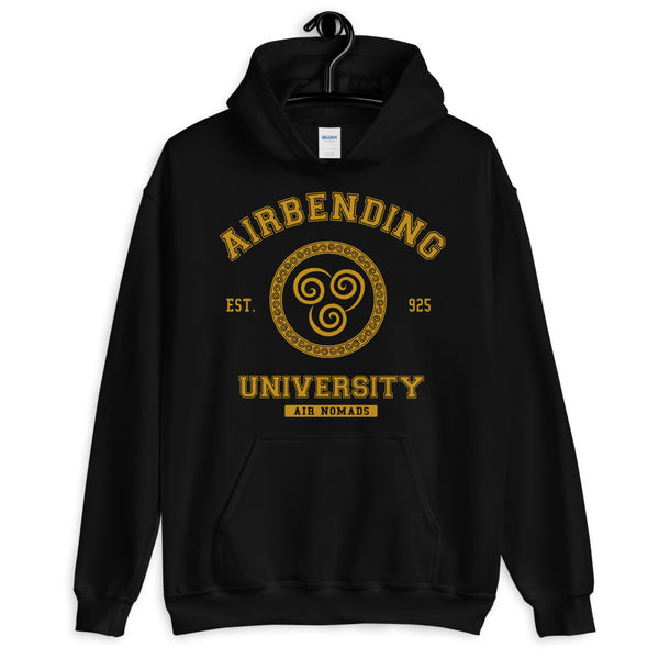 Airbending University Yellow Ink Unisex Pullover Hoodie - Geeks Pride