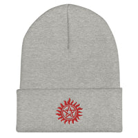 Supernatural Protection Symbol Cuffed Beanie