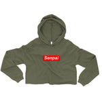 Senpai Red Box Crop Hoodie - Geeks Pride