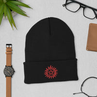 Supernatural Protection Symbol Cuffed Beanie