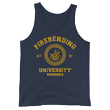 Firebending University Yellow Ink Unisex Tank Top - Geeks Pride