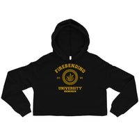 Firebending University Yellow Ink Crop Hoodie - Geeks Pride