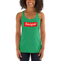 Senpai Red Box Women's Racerback Tank - Geeks Pride