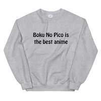 Boku No Pico Is The best anime Black ink Unisex Sweatshirt