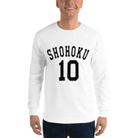 Shohoku 10 Sakuragi Hanamichi Slam Dunk Men’s Long Sleeve Shirt - Geeks Pride