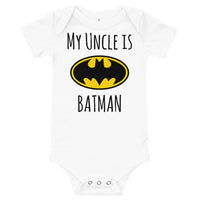 My Uncle Is Batman B Baby Jersey One Piece Onesie - Geeks Pride