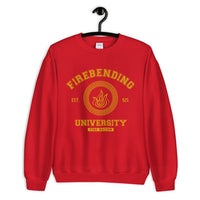 Firebending University Yellow Ink Unisex Sweatshirt - Geeks Pride