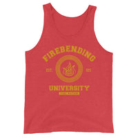 Firebending University Yellow Ink Unisex Tank Top - Geeks Pride