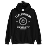 Earthbending University White ink Unisex Pullover Hoodie - Geeks Pride