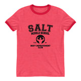 Salt Middle School Body Improvement Club Ringer T-Shirt - Geeks Pride