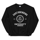 Earthbending University White ink Unisex Sweatshirt - Geeks Pride