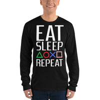 Eat Sleep PS Repeat Long sleeve t-shirt - Geeks Pride
