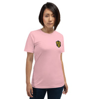 Cherryton Academy Crest Embroidery Short-Sleeve Unisex T-Shirt - Geeks Pride
