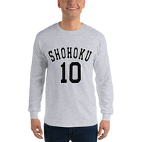 Shohoku 10 Sakuragi Hanamichi Slam Dunk Men’s Long Sleeve Shirt - Geeks Pride