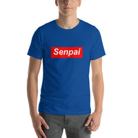 Senpai Red Box Short-Sleeve Unisex T-Shirt - Geeks Pride