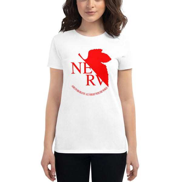 NERV God's in His Heaven. All's Right With the World. Women's short sleeve t-shirt - Geeks Pride
