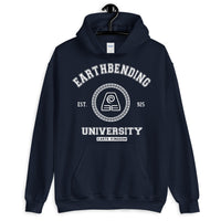 Earthbending University White ink Unisex Pullover Hoodie - Geeks Pride