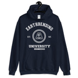 Earthbending University White ink Unisex Pullover Hoodie - Geeks Pride