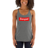 Senpai Red Box Women's Racerback Tank - Geeks Pride