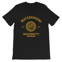 Waterbending University Yellow Ink Short-Sleeve Unisex T-Shirt - Geeks Pride