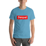 Senpai Red Box Short-Sleeve Unisex T-Shirt - Geeks Pride