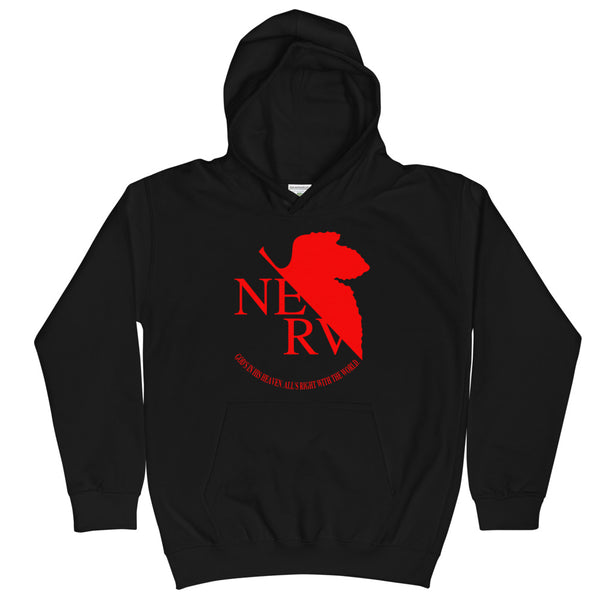 NERV God's in His Heaven. All's Right With the World. Kids Hoodie - Geeks Pride